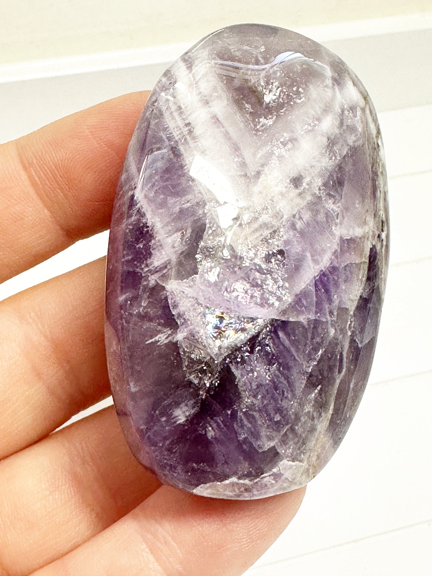 Dream Amethyst Palm Stones