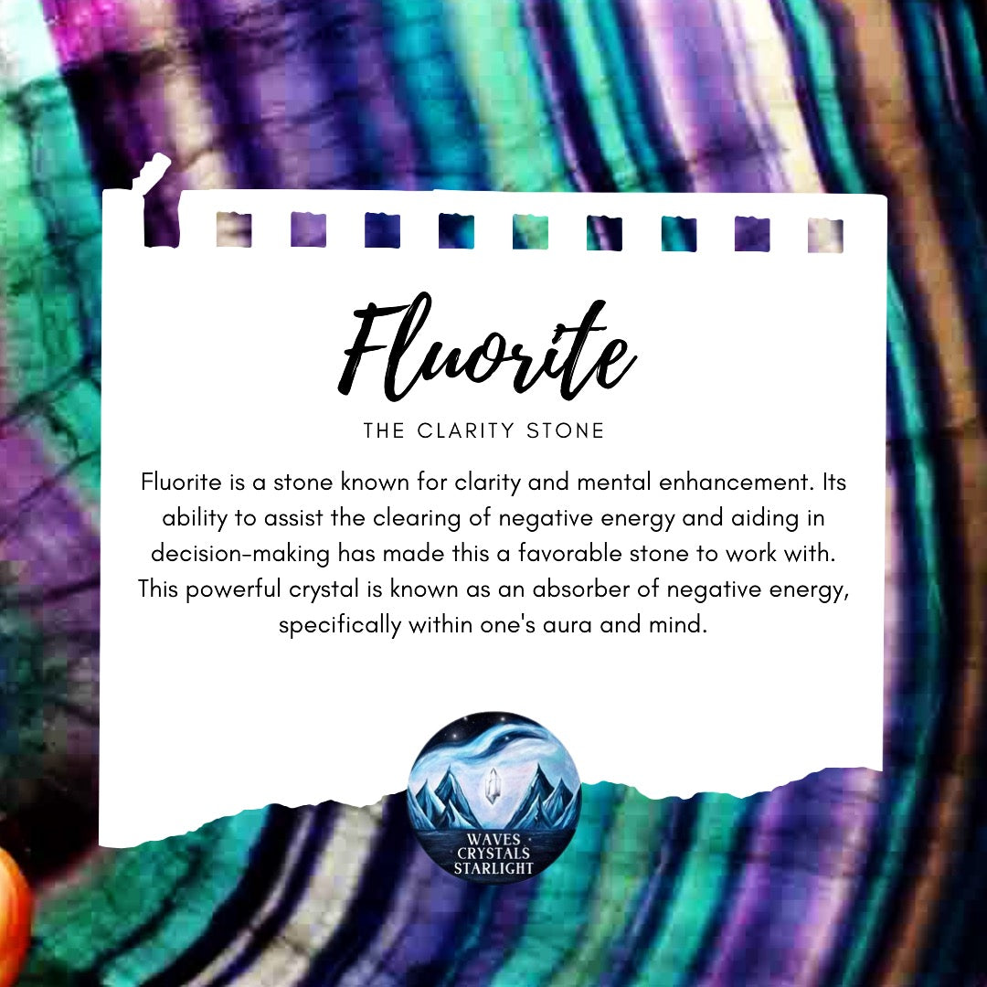 Part Polished Fluorite Tower