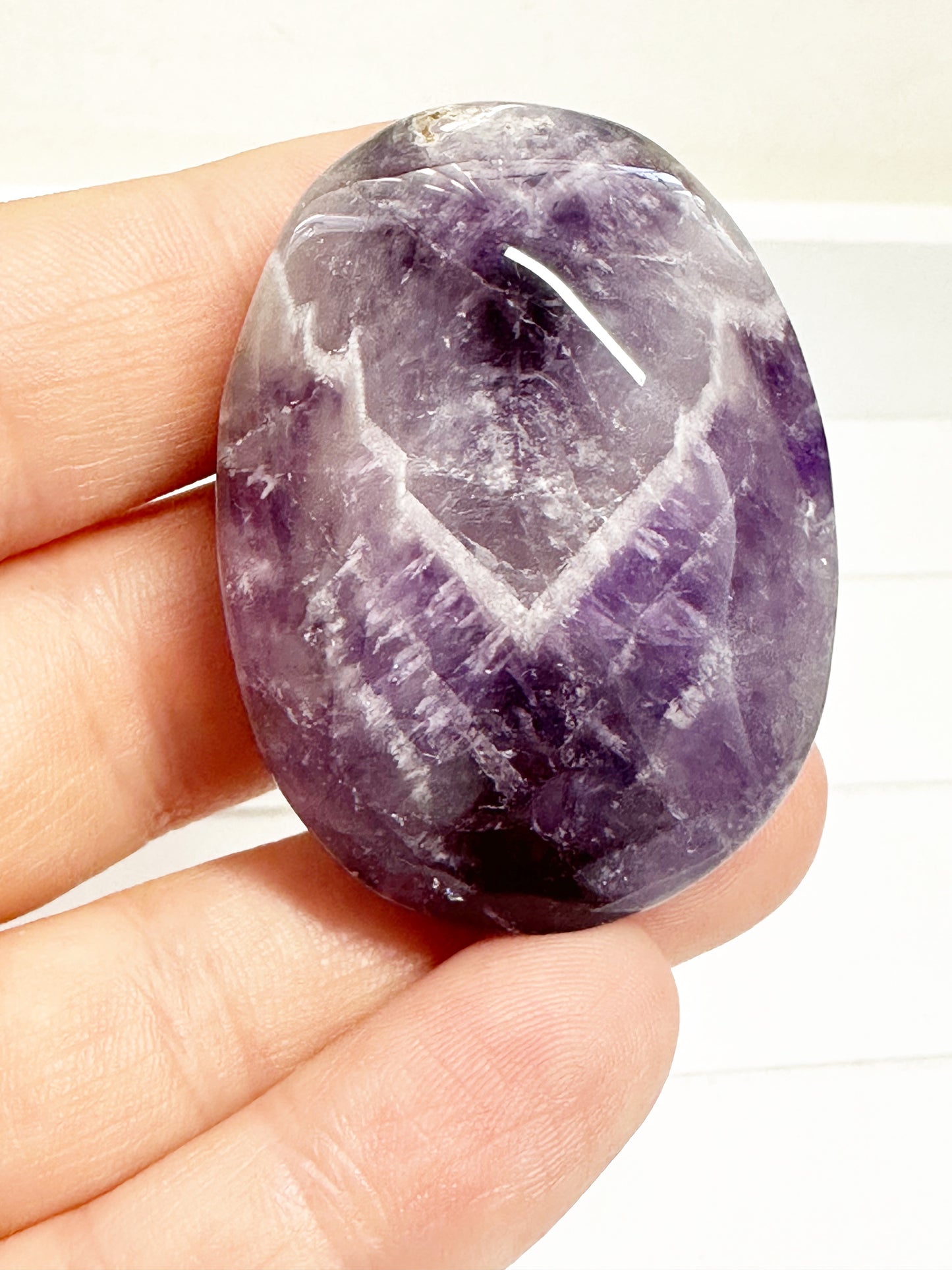 Dream Amethyst Palm Stones