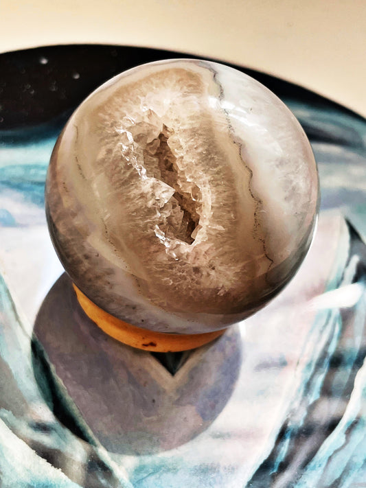 Druzy Agate Sphere
