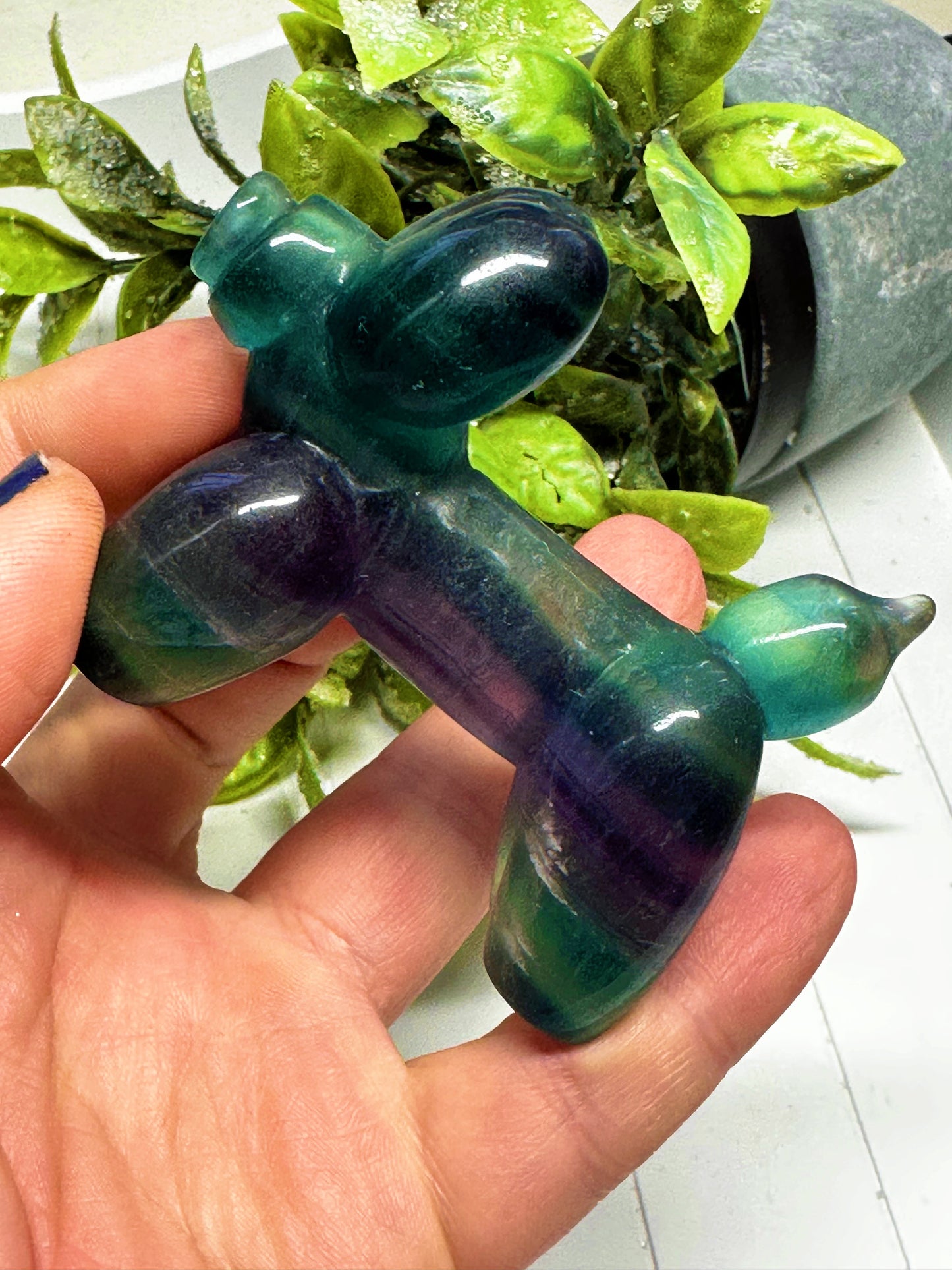 Fluorite Balloon Dog